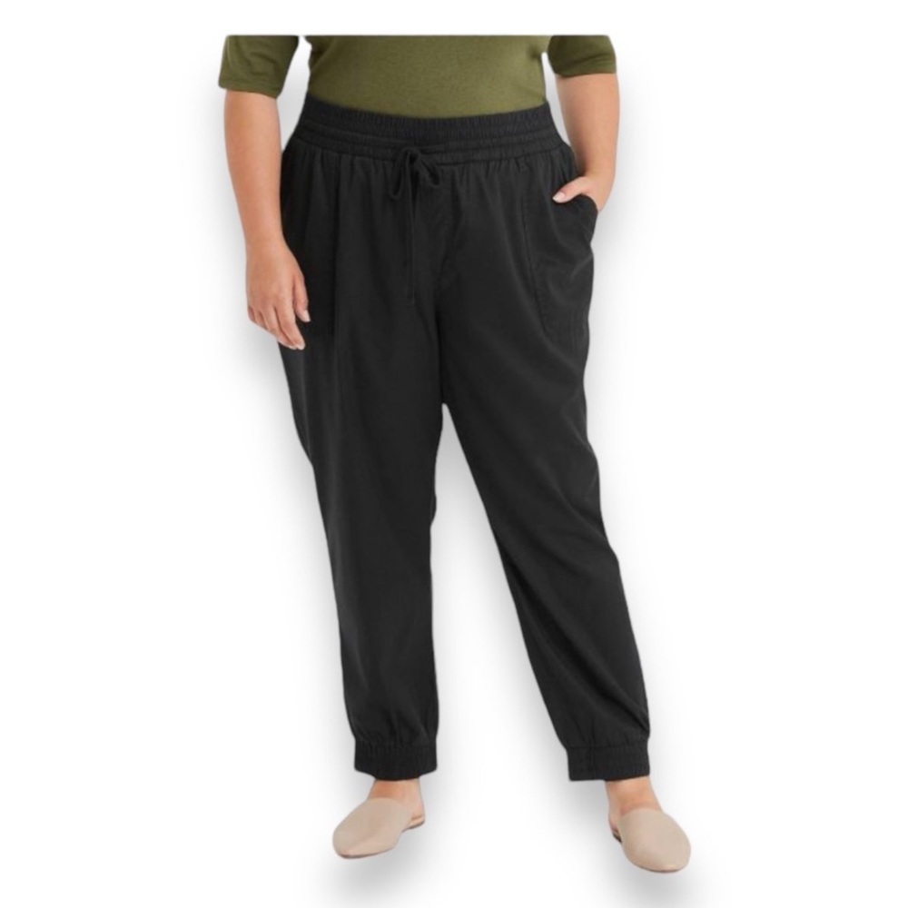Universal Thread Women’s Plus Pull-On Sweatpants Joggers, Ebony, sz 2X